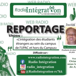 Int?gration des ?tudiants ?trangers de l&rsquo;UPAC au Cameroun