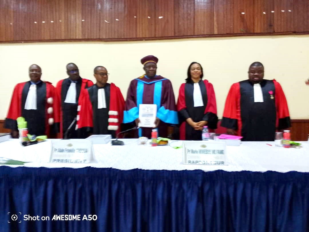 Mention tr?s honorable pour le Dr Daniel Pascal Elono