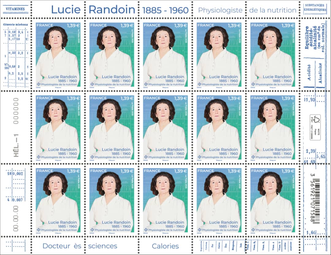?mis ? 702 000 exemplaires, le timbre Lucie Randoin pr?pare son empreinte pour la prochaine Exposition universelle