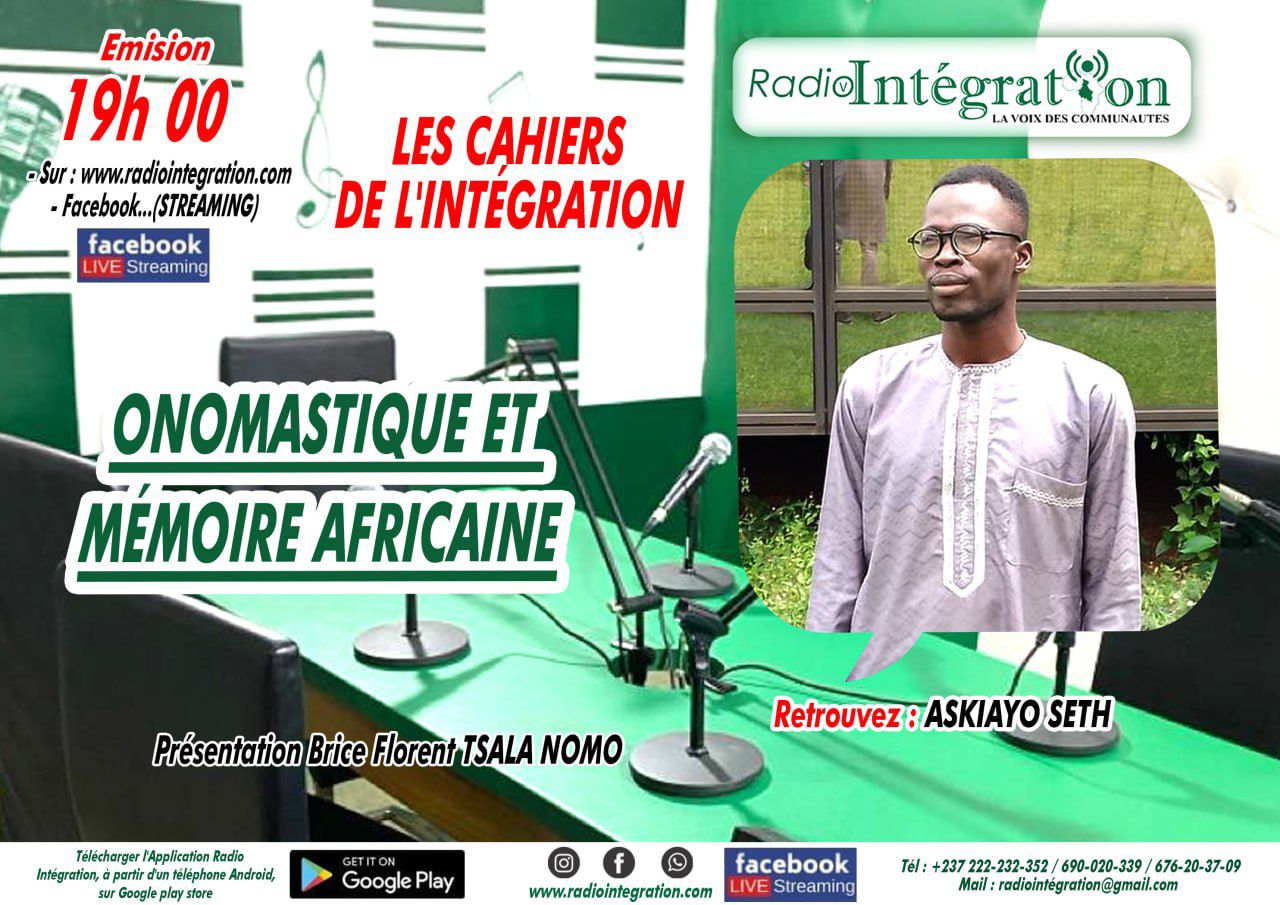 Onomastique et M?moire Africaine.