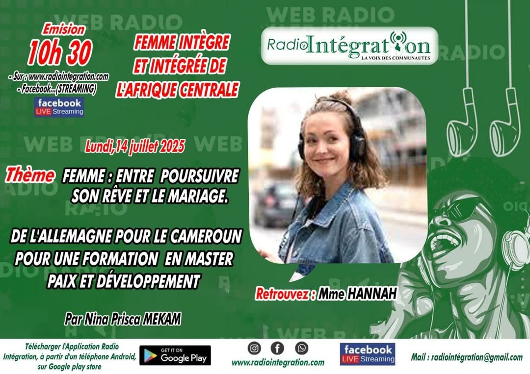 Femme: De l&rsquo;Allemagne pour le Cameroun, entre poursuivre ses r?ves et le mariage