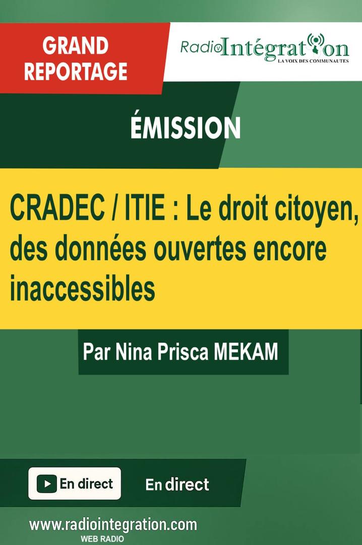 CRADEC/ITIE: Le droit citoyen, des donn?es ouvertes encore inaccessibles