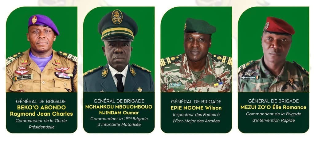 Les promus aux grades d'officiers généraux